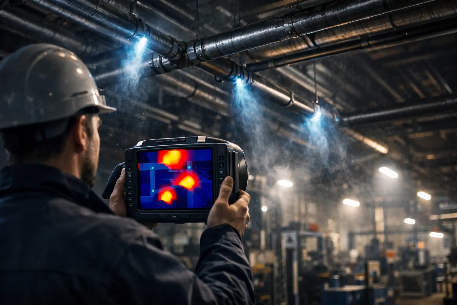 Detecting air leaks with thermal imaging